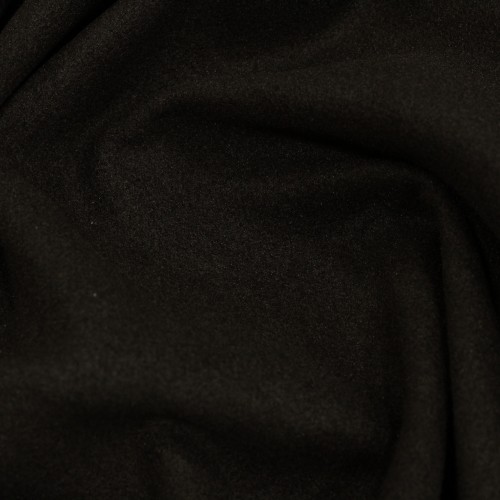 Παλτόπανο Βελούρ Σταθερό Μαύρο